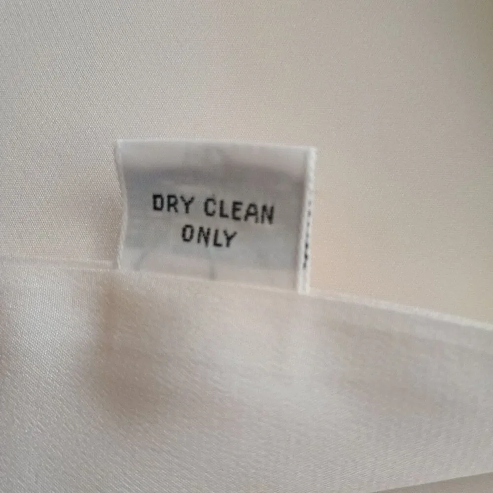 CHRISTIAN DIOR Long Silk Scarf Ivory Unisex Classic Designer Money New